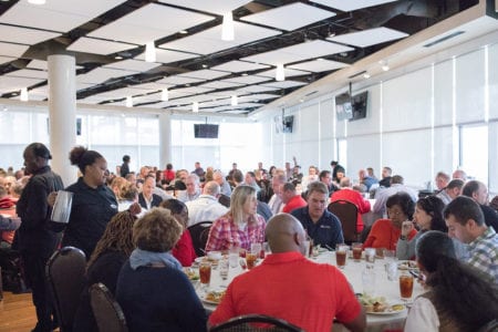 large corporate luncheon produced by eleven events for tci greenville sc